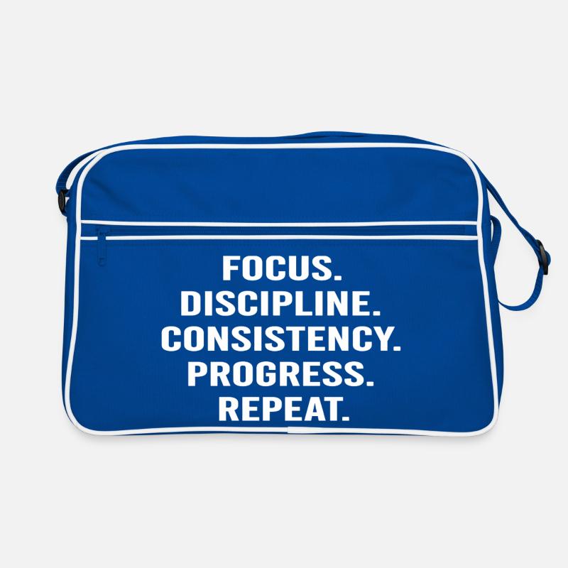 Focus Discipline Progress Repeat Retro Bag