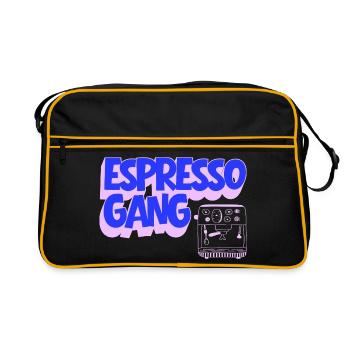 Cours d’espresso - Sac Retro - noir/or - Devant