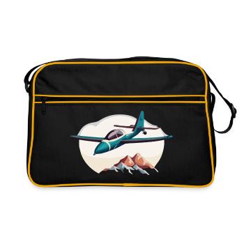 Planeur vert - Sac Retro - noir/or - Devant