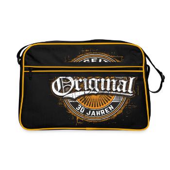 Geburtstag Original II seit 30 Jahren - Retro Tasche - Schwarz/Gold - Vorne