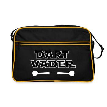Darts Vader Darts Player Darts Gift Idea Saying - Retro Bag - black/gold - Front