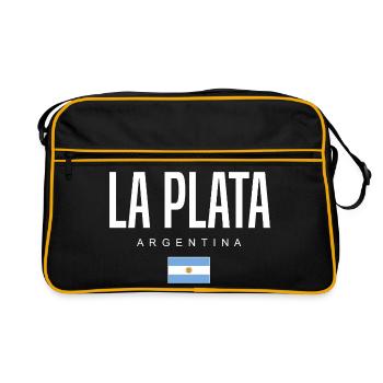 La Plata Argentine Argentins - Sac Retro - noir/or - Devant