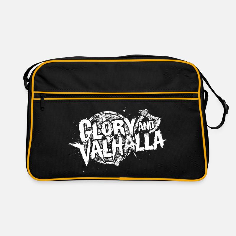 Glory and Valhalla - Retro Bag - black/gold