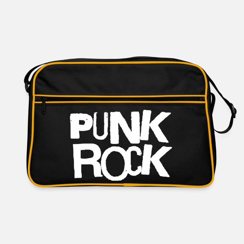 Punk Rock Bold Typography Retro Bag