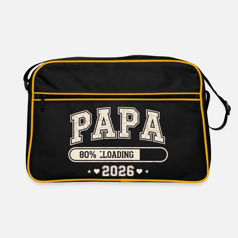 Papa 2026 Loading Werdender Papa Retro Tasche