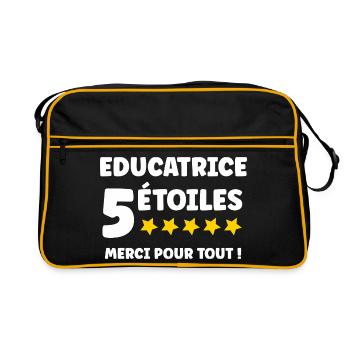 educatrice - Sac Retro - noir/or - Devant