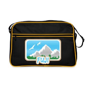 Gift for Fuji - Retro Bag - black/gold - Front