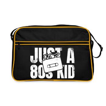 Juste un gamin des années 80 - Sac Retro - noir/or - Devant