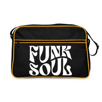 Funk Soul Bold Rétro Typographie - Sac Retro - noir/or - Devant