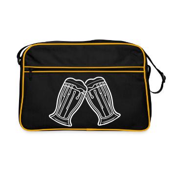 Bière - Sac Retro - noir/or - Devant