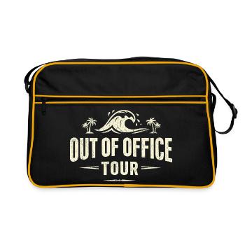 Out of Office Tour Strandwaves - Retro Bag - black/gold - Front
