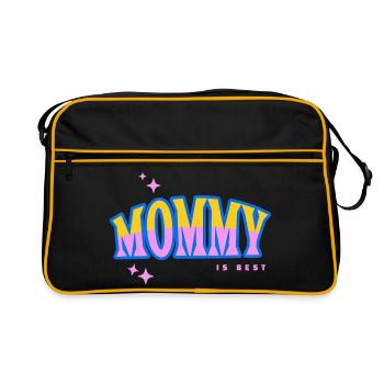 Mommy Is Best Pop Art Design - Retro Bag - black/gold - Front