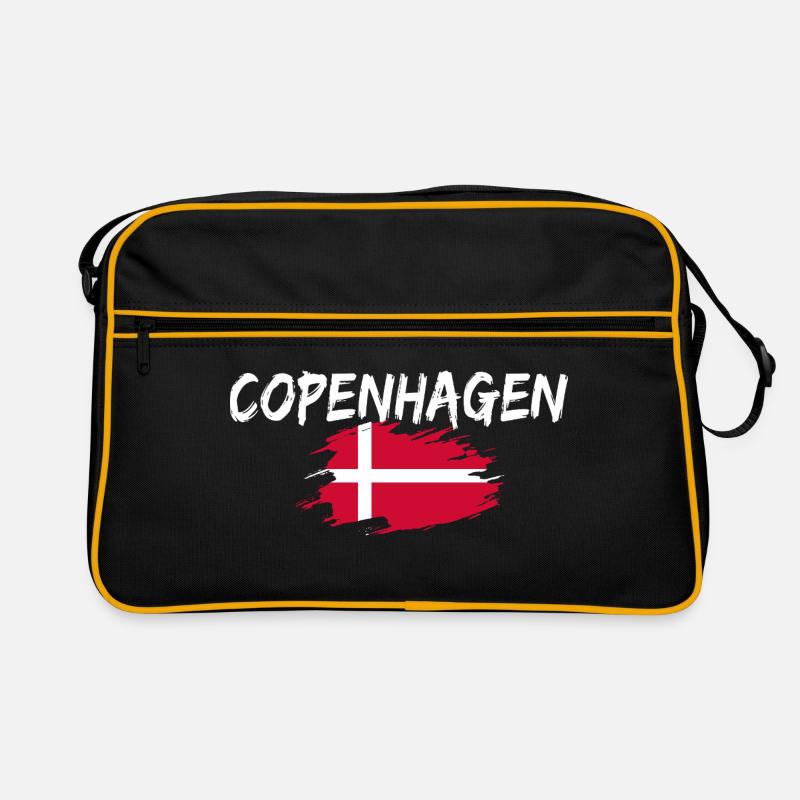 Copenhague Danemark Drapeau Copenhague Sac Retro