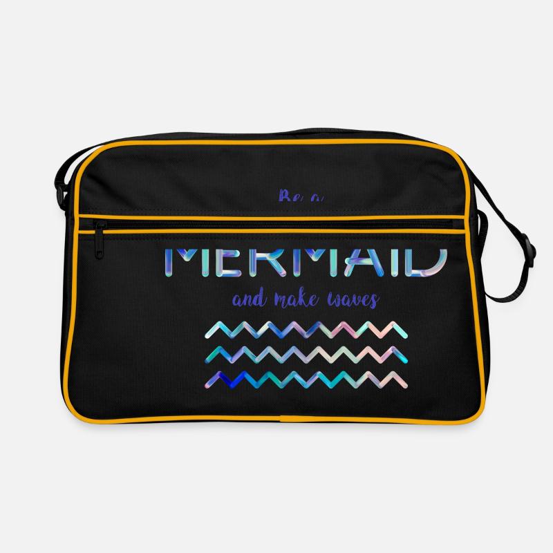 Une sirène - Sac Retro - noir/or