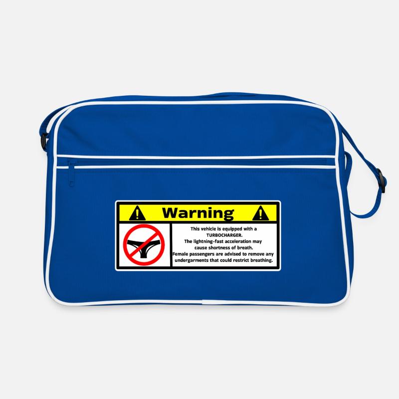 Warnung Retro Tasche