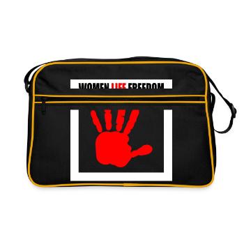 Women life freedom - Sac Retro - noir/or - Devant