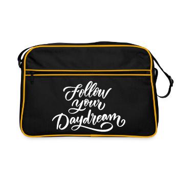 Follow Your Dreams - Retro Bag - black/gold - Front
