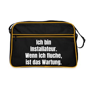 Chemise I’m Plumber - Sac Retro - noir/or - Devant