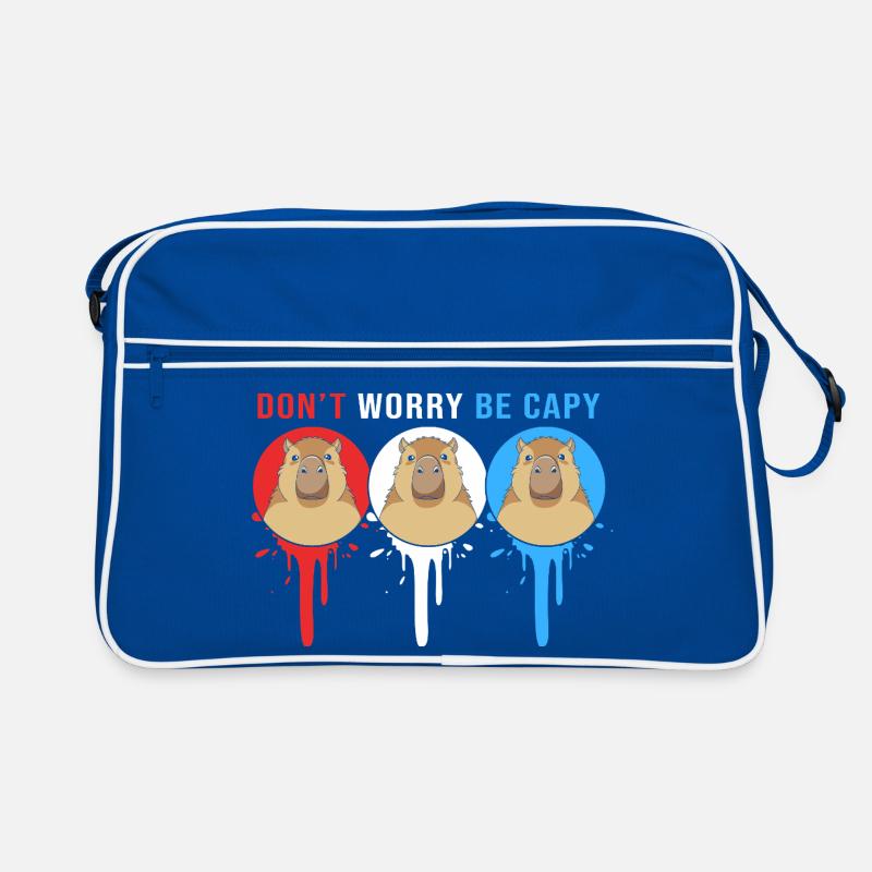 Dont Worry Be Cappy Capybara Retro Bag