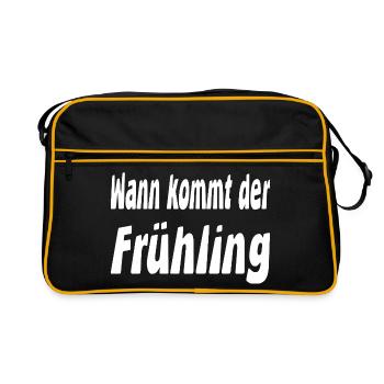 Spring - Retro Bag - black/gold - Front