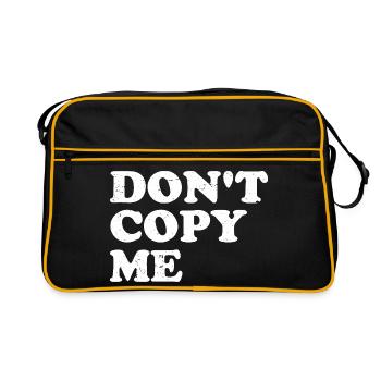 don't copy me - Retro Bag - black/gold - Front