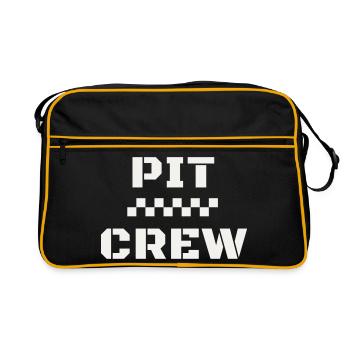 Équipe de course de Pit Crew Motorsport Course aux stands - Sac Retro - noir/or - Devant