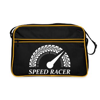 Piste de pneus Speed Racer - Sac Retro - noir/or - Devant