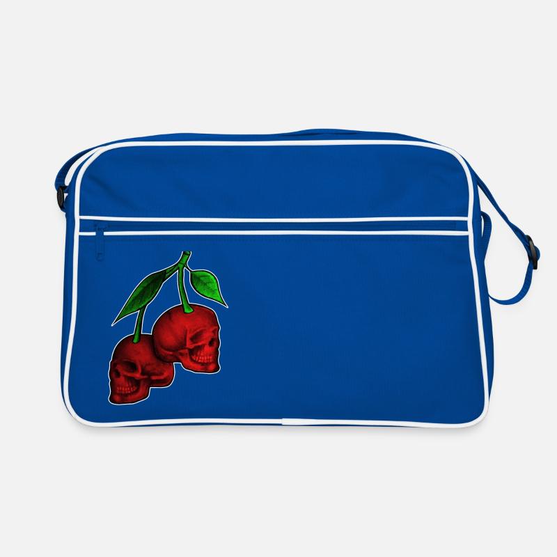 Kirsche Totenkopf Schädel Skull Cherry Retro Tasche