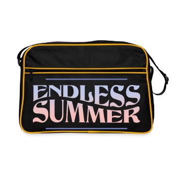 Endless Summer – Ambiance estivale rétro - Sac Retro - noir/or - Devant