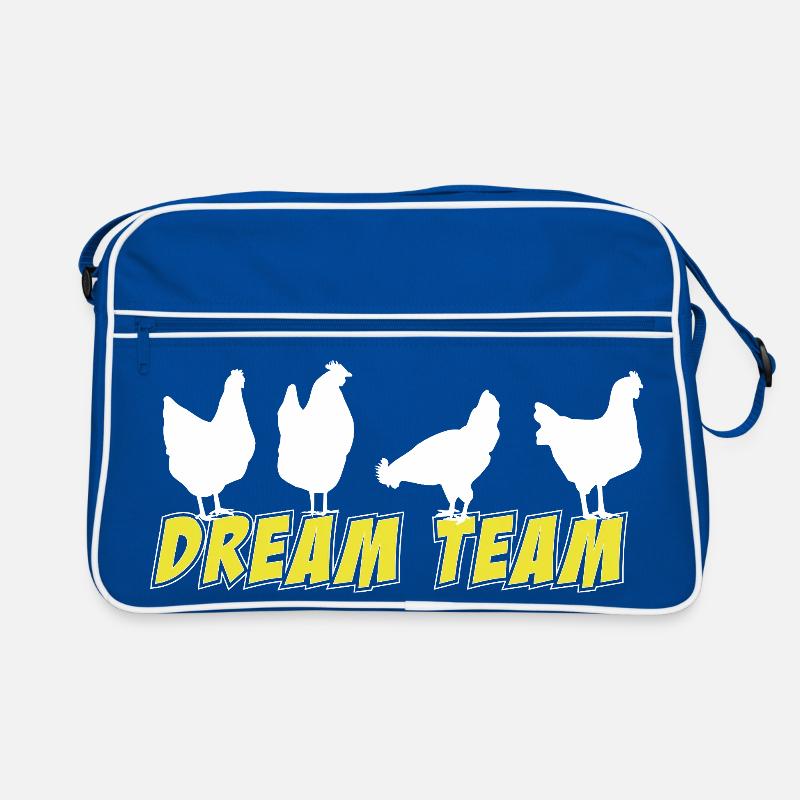 Hühnchen Design Abenteuer, Dream Team Retro Tasche