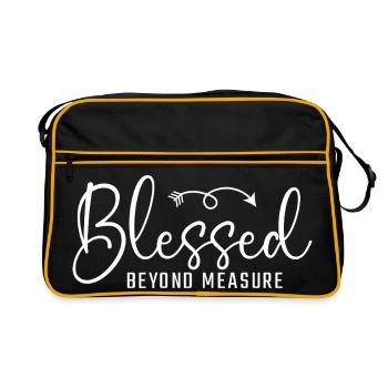 Christian Grateful Beyond Measure - Retro Bag - black/gold - Front