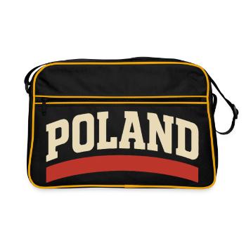 Poland Retro Typography - Retro Bag - black/gold - Front