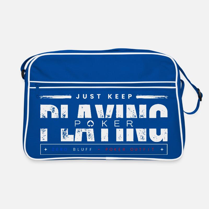 keep playing poker-blanc Sac Retro