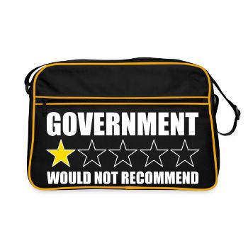 Le gouvernement ne le recommanderait pas. Anti-Direction - Sac Retro - noir/or - Devant