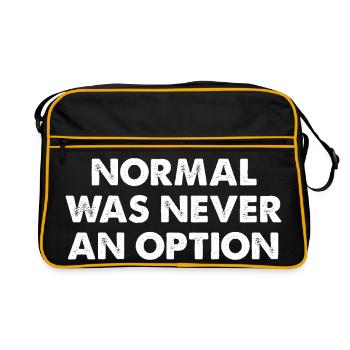 Normal Was Never An Option - Retro Bag - black/gold - Front