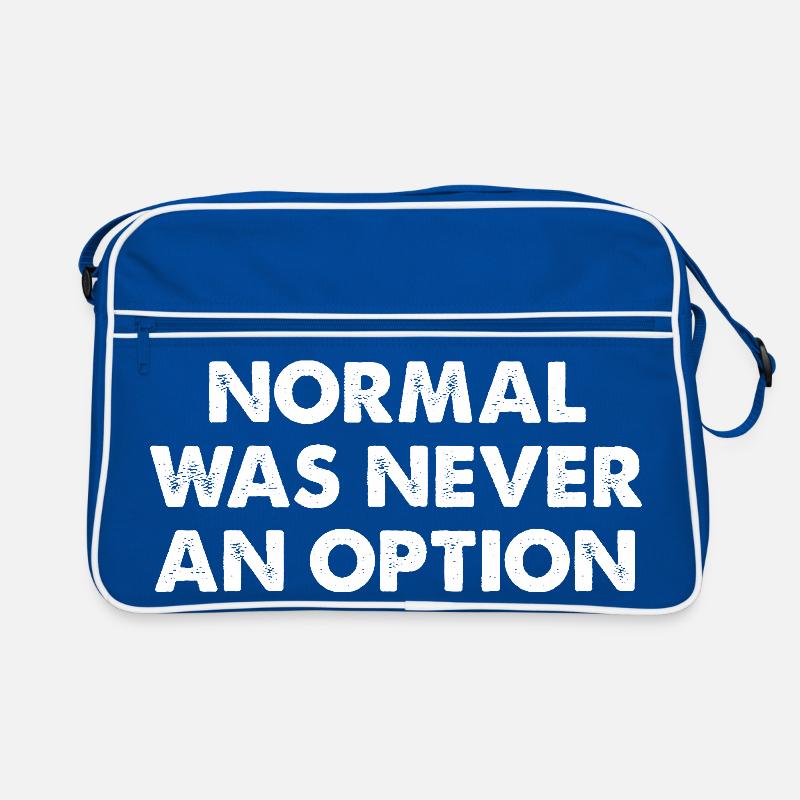 Normal Was Never An Option Retro Bag