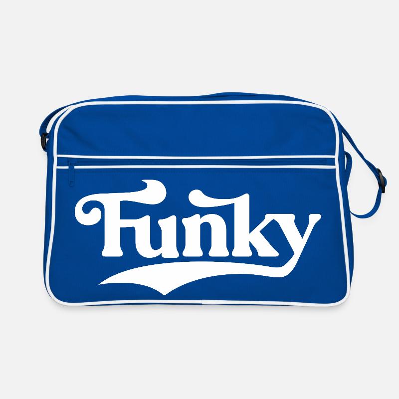 Logo rétro Funky Script Sac Retro