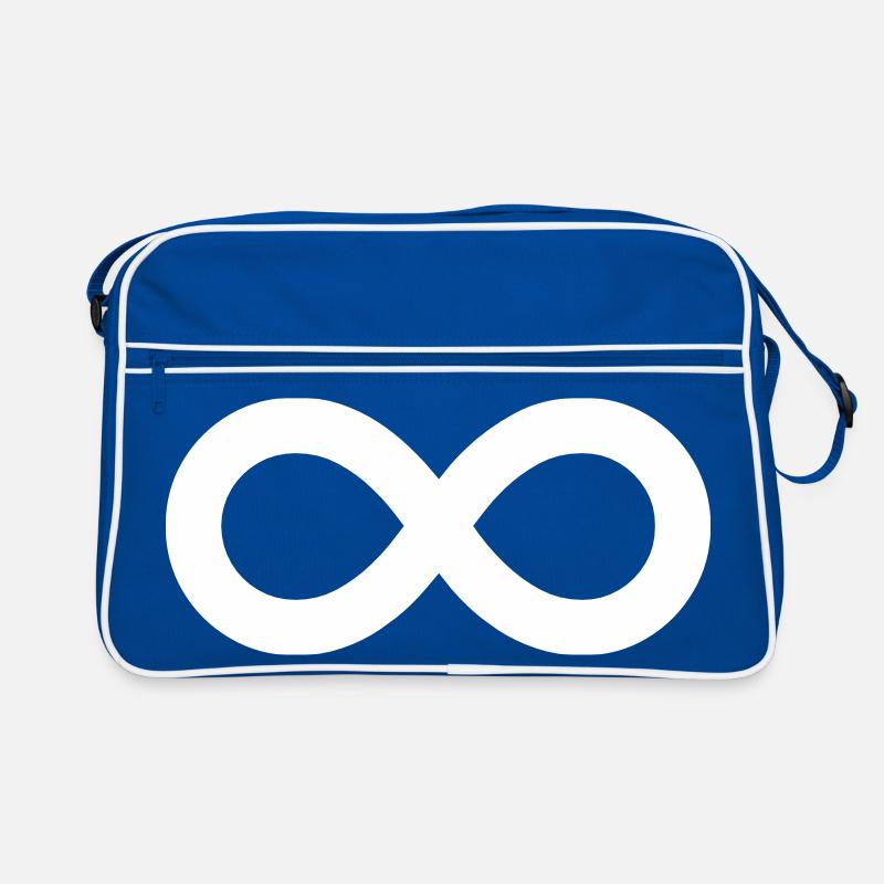Unendlichkeitszeichen – Minimalistisches Infinity  Retro Tasche