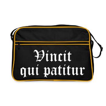 Vincit qui patitur - Retro Bag - black/gold - Front