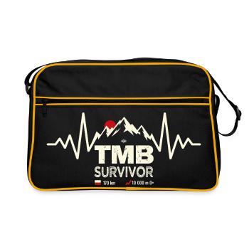 TMB Survivor Tour du Mont-Blanc Hiking Trek - Retro Bag - black/gold - Front