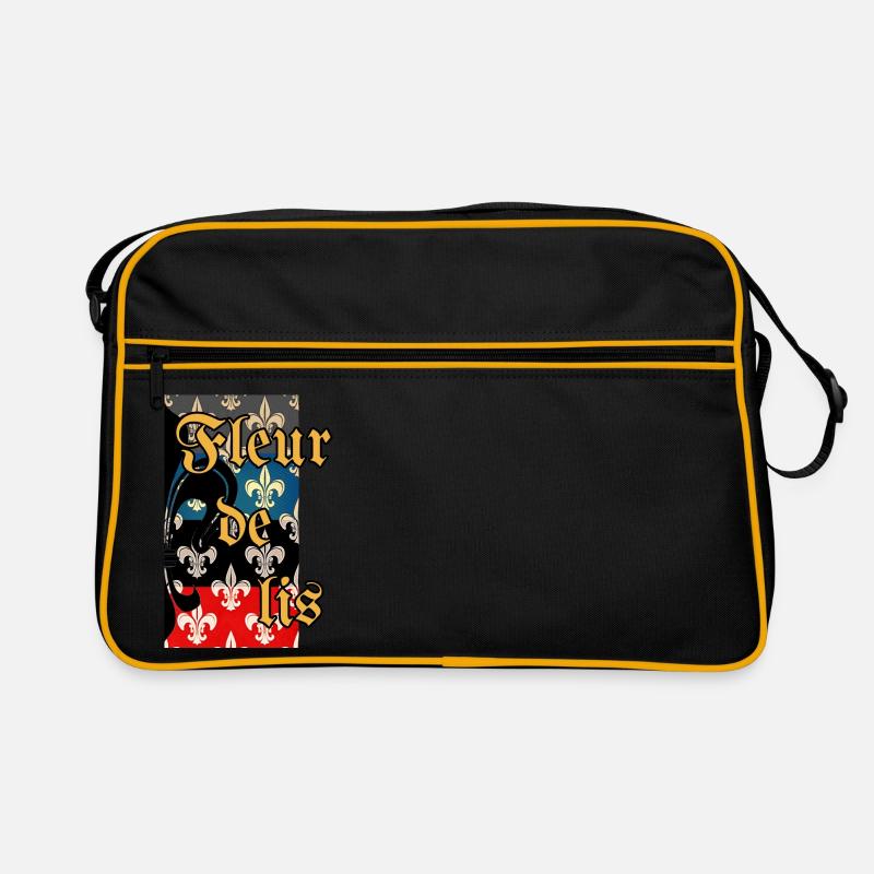Fleur Lilie Bourbon Retro Tasche