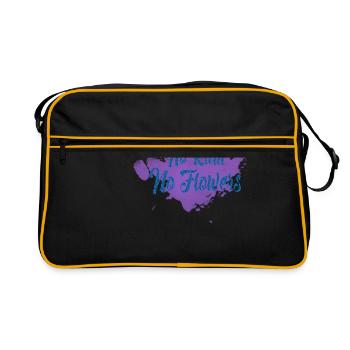 Pas de pluie Pas de fleurs - Sac Retro - noir/or - Devant