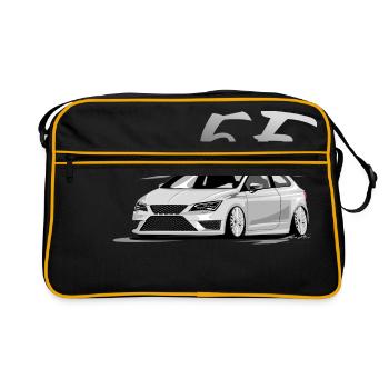 Leon 5f fr, Low, Deep, Stanced, Cupra - Retro Bag - black/gold - Front