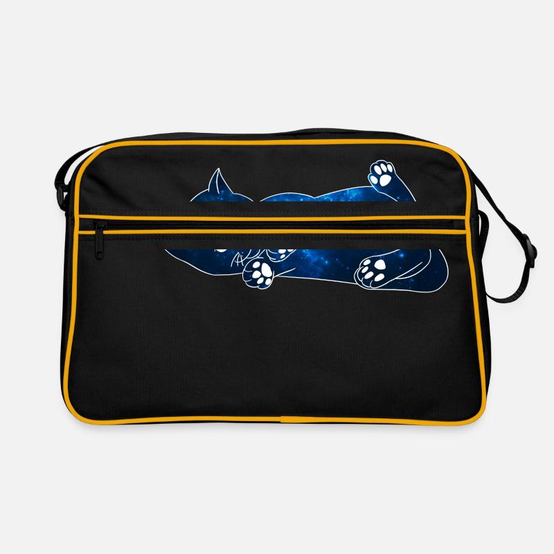 Galaxy Katze [Blau] Retro Tasche