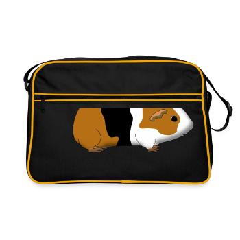 guinea pig - Sac Retro - noir/or - Devant