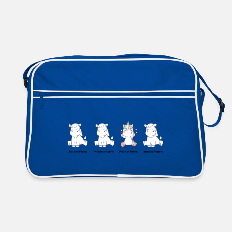 Praxisanleitung die Einhörner in der Pflege  Retro Tasche