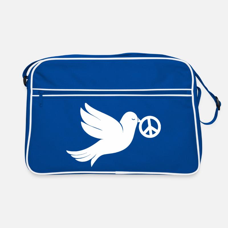 Friedenstaube Peacezeichen Retro Tasche