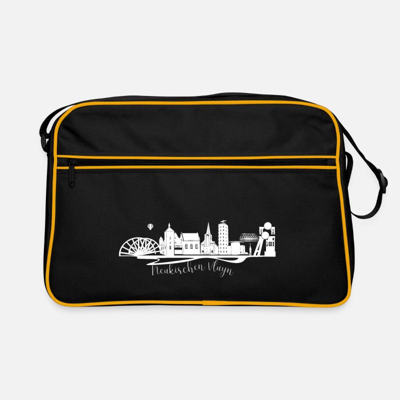 Neukirchen Vluyn Skyline Silhouette Retro Bag