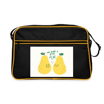 BIRNE - Retro Tasche - Schwarz/Gold - Vorne