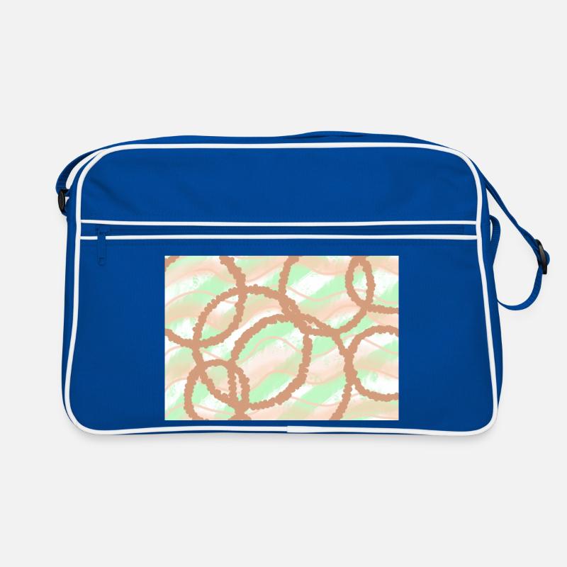 Fond de cercles bruns Sac Retro